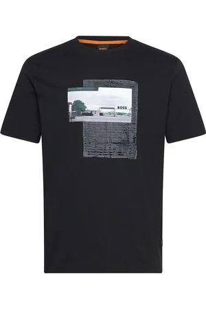 HUGO BOSS Te_Ontheway Tops T-Kortærmet Skjorte Black