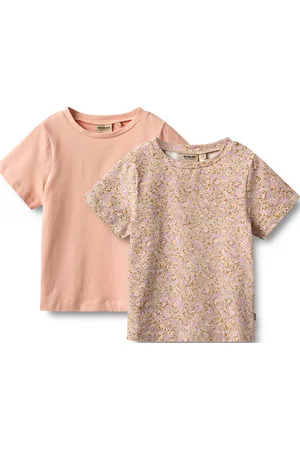 WHEAT 2 T-Shirt S/S Manna Tops T-Kortærmet Skjorte Coral