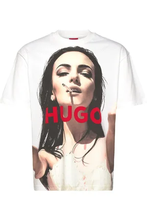HUGO BOSS Duwedie Tops T-Kortærmet Skjorte White