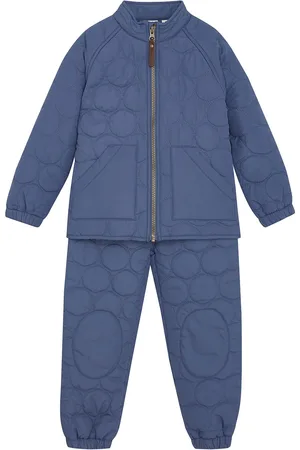 EN FANT Thermal Set Soft, Solid Outerwear Thermo Outerwear Thermo Sets Blue