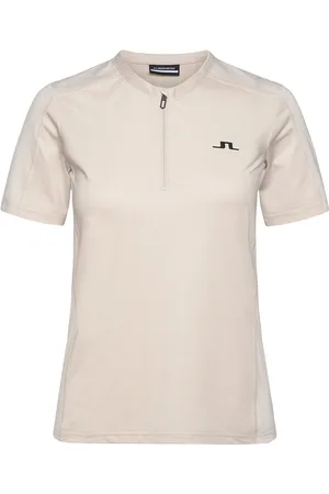 J Lindeberg Landa T-Shirt Sport Women Sport Clothing Sports Tops & T-shirts Sport T-Skjorte Beige