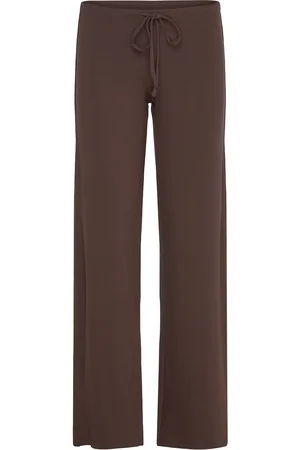 Gina Tricot Low Waist Trousers Pyjamasbukser Hyggebukser Brown