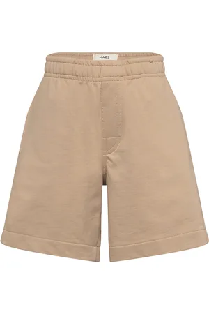 Mads Norgaard Light Terry Seano Shorts Bottoms Shorts Sweat Shorts Beige