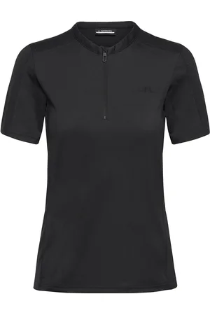 J Lindeberg Landa T-Shirt Sport Women Sport Clothing Sports Tops & T-shirts Sport T-Skjorte Black
