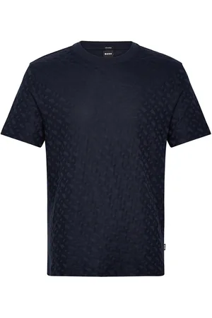 HUGO BOSS H-Thompson 80 Tops T-Kortærmet Skjorte Navy