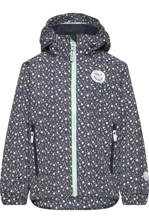 Viking Play Jacket Spring Wp Printed Outerwear Rainwear Jackets Navy