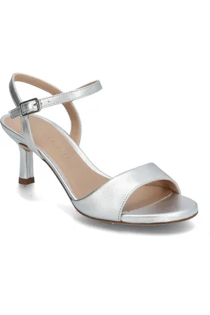 Unisa Nahialmt Sandal Med Hæl Silver