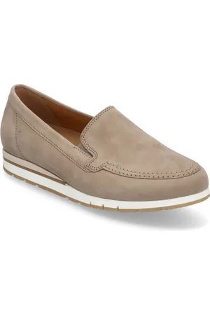 Gabor Sneaker Loafer Shoes Flat Loafers Beige