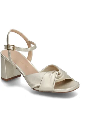 Unisa Medwaylmt Sandal Med Hæl Silver