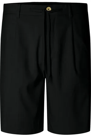 SELECTED Slhregular-Leroy Pleat Shorts Noos Bottoms Shorts Chinos Shorts Black