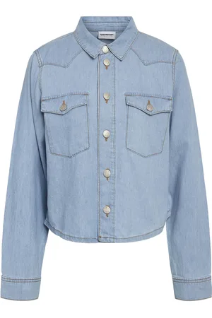 Noisy May Nmselvi L/S Regular Shirt Az413Lb S* Jakke Denimjakke Blue