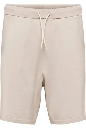 SELECTED Slhteller Knit Shorts Bottoms Shorts Sweat Shorts Beige