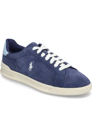 Ralph Lauren Heritage Court Ii Suede Sneaker Low-top Sneakers Blue