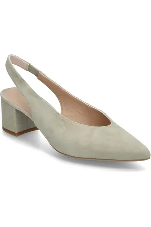 Unisa Jensenks Shoes Sling Backs Heeled Slingbacks Beige