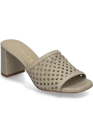 Unisa Monruegra Sandal Med Hæl Beige
