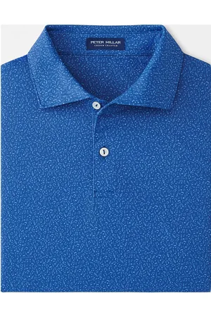 Peter Millar Musical Notes Performance Jersey Polo - Edwin Spre Sport Men Sport Clothing Sport Tops Sport Polos Sport Short-sleeved Polos Blue