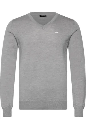 J Lindeberg Lymann Knitted Sweater Sport Sport Clothing Sport Sweatshirts & Hoodies Sport Knitwear Grey
