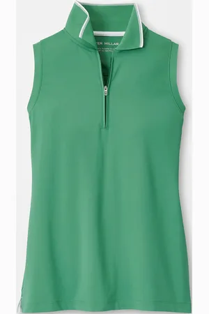 Peter Millar Chrissie Sleeveless Polo Sport Women Sport Clothing Sports Tops & T-shirts Sport Tank Tops Green