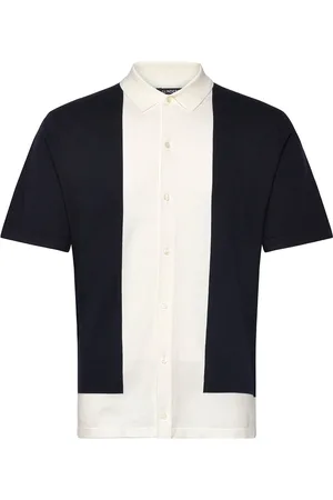J Lindeberg Rue Knitted Polo Shirt Sport Men Sport Clothing Sport Tops Sport Polos Sport Short-sleeved Polos Navy