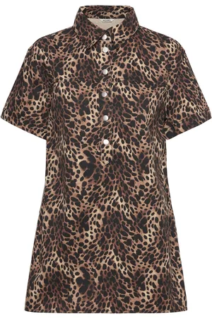 Monki Short-Sleeved Mini Shirt Dress Kort Kjole Multi/patterned