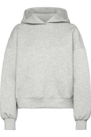 Weekday Over D Scuba Hoodie Tops Sweatshirts & Hoodies Hoodies Grey