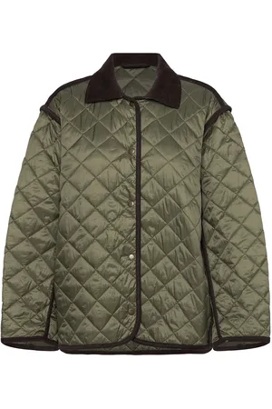 Weekday Quilted Liner Jacket Quiltet Jakke Green