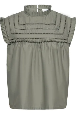 Noella Kama Blouse Tops Blouses Sleeveless Green