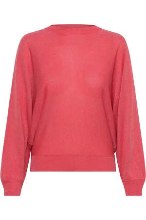 Minus Mscamelina Knit T-Shirt Tops Knitwear Jumpers Coral