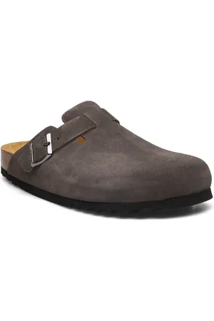 Scholl Sl Olivier Suede Grey Slippers Hjemmesko Grey