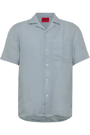 HUGO BOSS Ellino Tops Shirts Short-sleeved Blue