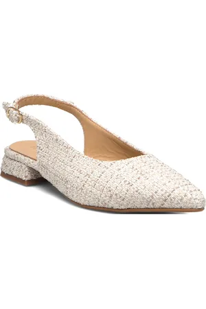 Pavement Kala Bouclé Shoes Slingbacks Flat Slingbacks Beige