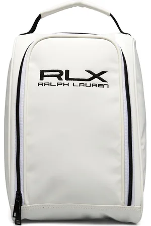 Ralph Lauren Embroidered Logo Golf Shoe Bag Sport Sport Equipment Sport Golf Equipment White