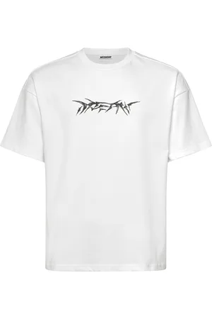 Weekday Great Boxy Printed Graphic Tee Tops T-Kortærmet Skjorte White