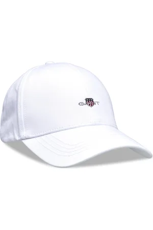 GANT High Shield Cotton Twill Cap Designers Headwear Caps White