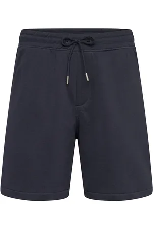 Lindbergh Jersey Drawstring Shorts Bottoms Shorts Sweat Shorts Navy