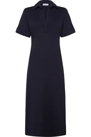 Reiss Astrid Knælang Kjole Navy
