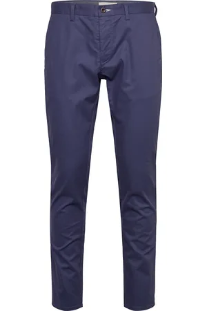 GANT Slim Chinos Bottoms Trousers Chinos Navy