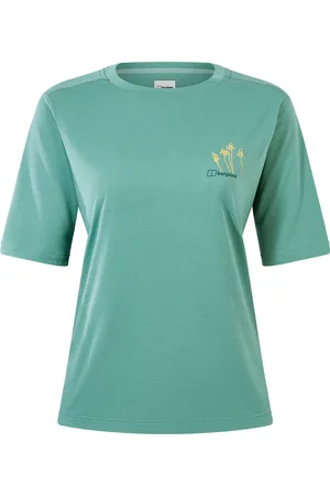 Berghaus Bg W C Flower Ss Tee Sport Women Sport Clothing Sports Tops & T-shirts Sport T-Skjorte Green
