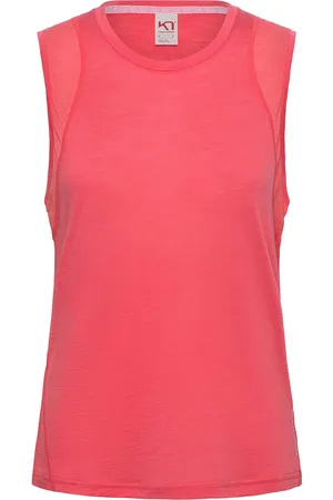 Kari Traa Embla Wool Top Sport Sport Clothing Sports Tops & T-shirts Sport Tank Tops Coral