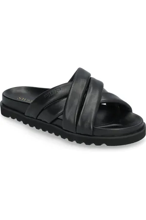 Sweeks Aina Shoes Sandals Flat Sandals Black