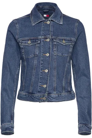 Tommy Hilfiger Vivianne Skn Jacket Ext Bi8130 Jakke Denimjakke Blue