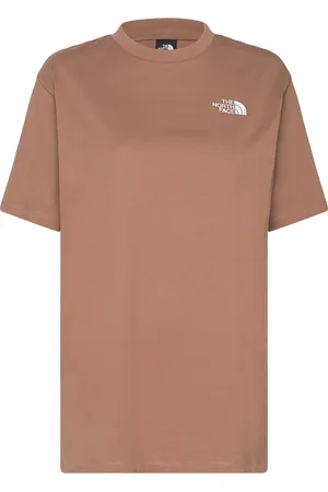 The North Face W Ss Essential Over Tee Sport Sport Clothing Sports Tops & T-shirts Sport T-Skjorte Brown
