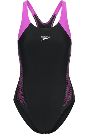 Speedo Womens Hyperboom Splice Racerback Sport Sport Clothing Sport Swimwear Sport Swimsuits Black