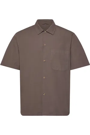 GARMENT PROJECT Holiday Shirt - Elephant Tops Shirts Short-sleeved Shirts Brown