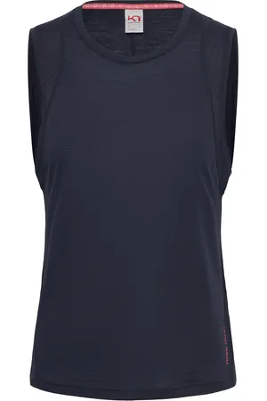 Kari Traa Embla Wool Top Sport Sport Clothing Sports Tops & T-shirts Sport Tank Tops Navy