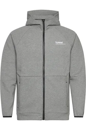 Hummel Hmltech Fleece Regular Zip Hoodie Sport Men Sport Clothing Sport Sweatshirts & Hoodies Sport Hoodies Grey