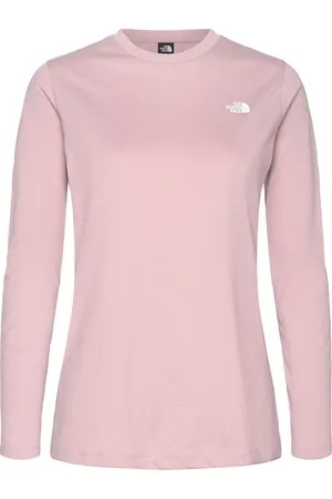 The North Face W L/S Simple Dome Tee Sport T-shirts & Tops Long-sleeved Pink