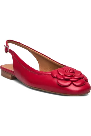Billi Bi Sling Back Shoes Slingbacks Flat Slingbacks Red
