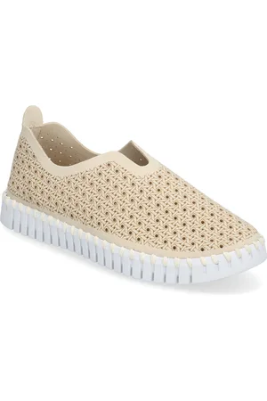Ilse Jacobsen Tulip Braided Shoes Flat Loafers Beige