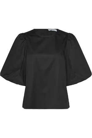 Minus Msjoa Short Sleeve Blouse Tops T-shirts & Tops Short-sleeved Black